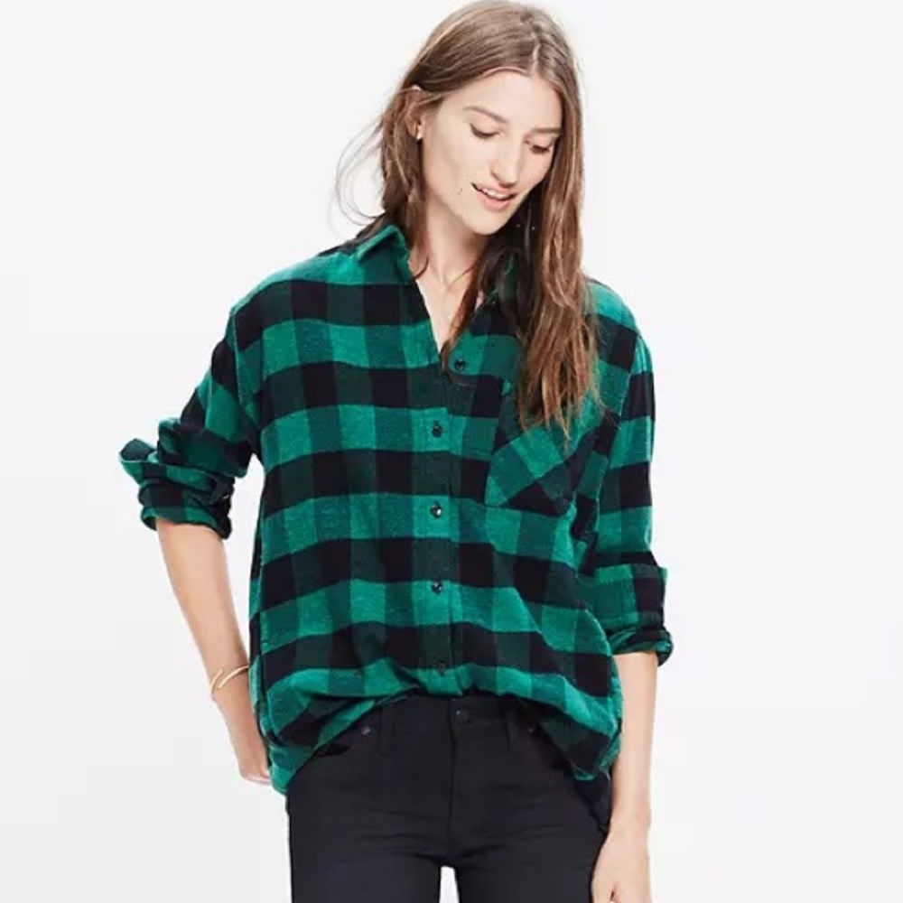 Madewell Flannel Sunday Shirt in Buffalo Check